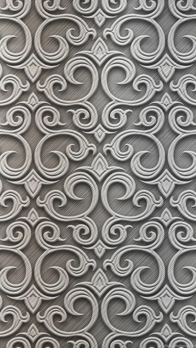 Baroque Silver Pattern iPhone 5 Wallpapers / IPod Wallpapers HD ...