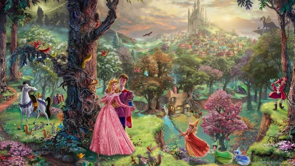 Thomas Kinkade "Disney Dreams" Disney Princess Wallpapers ...