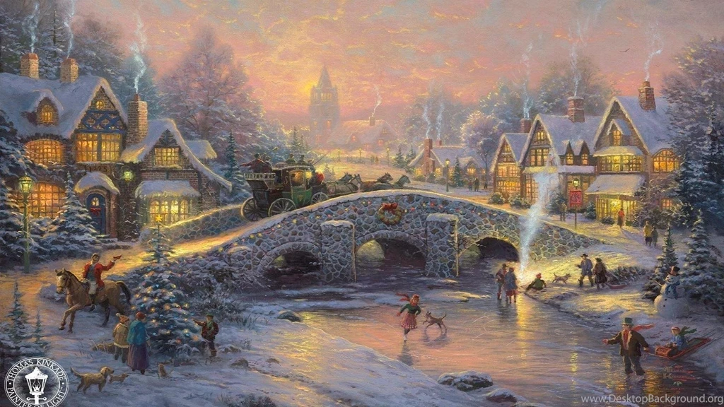Thomas Kinkade Autumn Wallpapers Phone