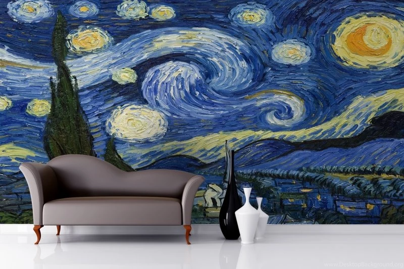 Starry Night By Van Gogh Wallpapers Mural