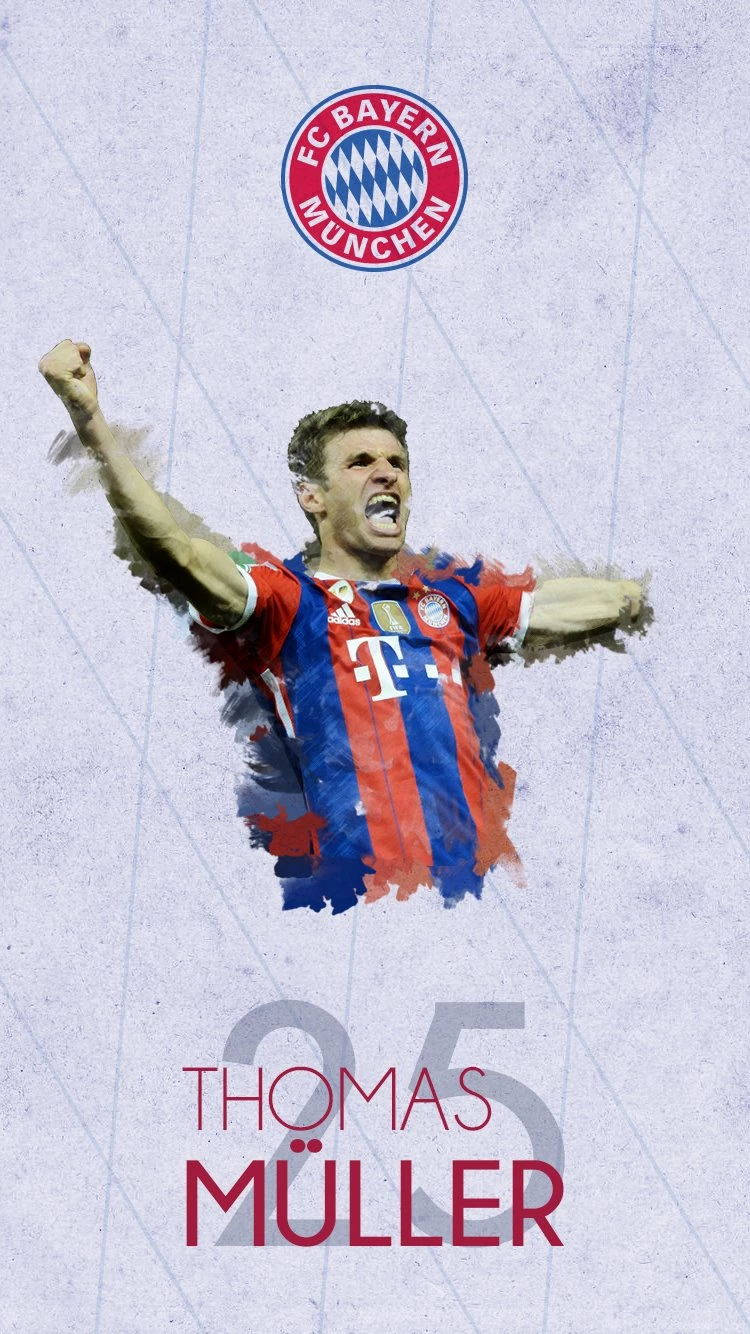 Thomas Müller Phone Wallpapers : Fcbayern