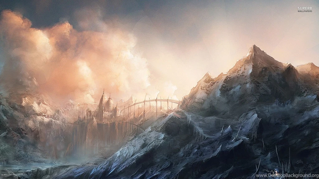 Kingdom Beyond The Bridge, Mountain, Castle, Fantasy, 1920x1080 HD ...