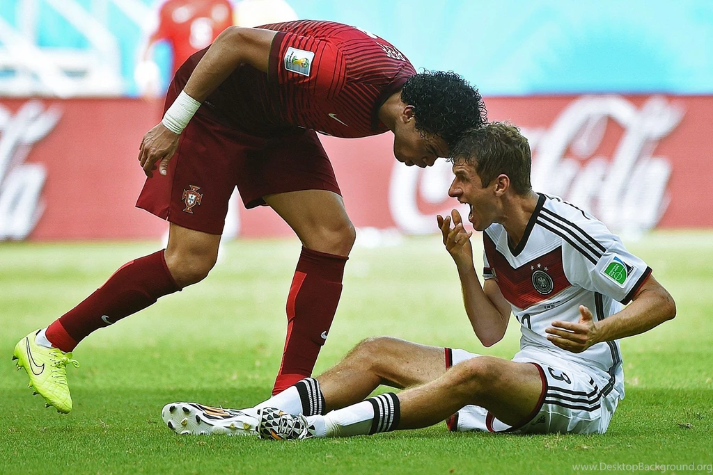 Portugal Vs Thomas Muller Pepe Germany World Cup 2014 Images