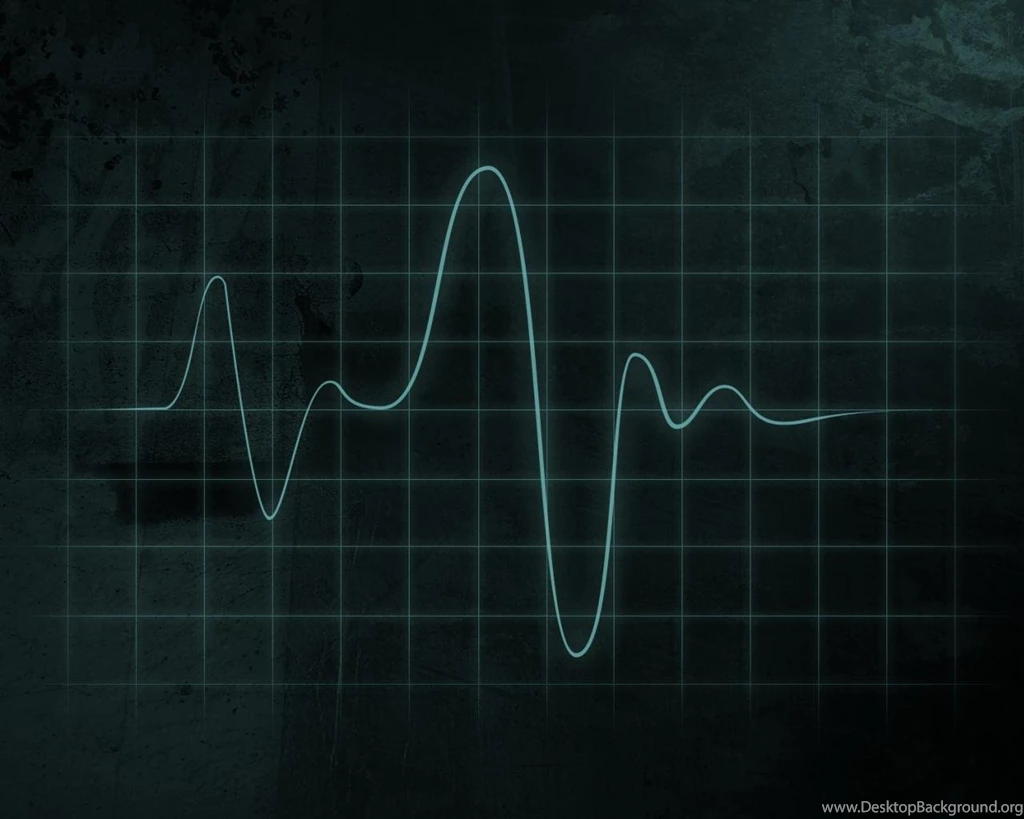 Abstract Dark Heart Beat Oscilloscope Wallpapers