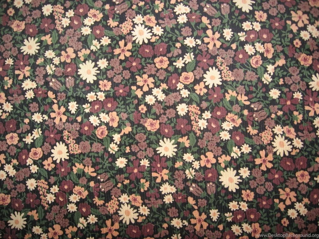 White Floral Print Backgrounds