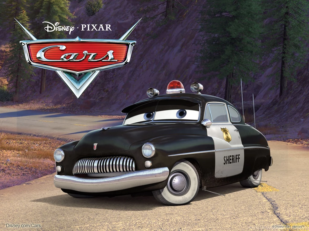 The Sheriff Police Car From Pixar's Cars Movie Desktop Wallpapers