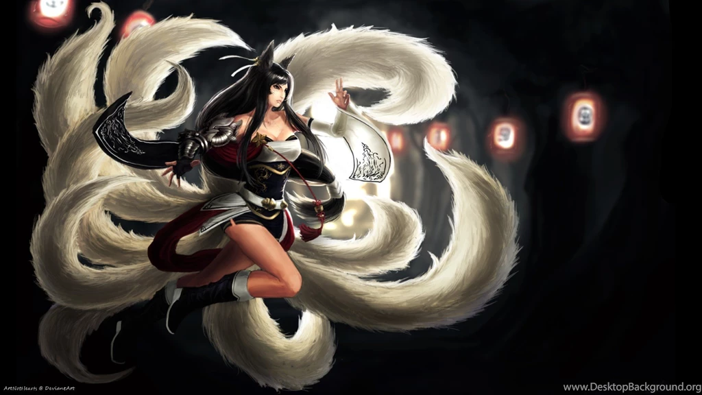 League Of Legends Ninetails Ahri Wallpapers