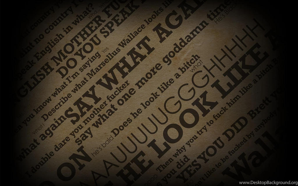 Text Pulp Fiction Quotes Slogan