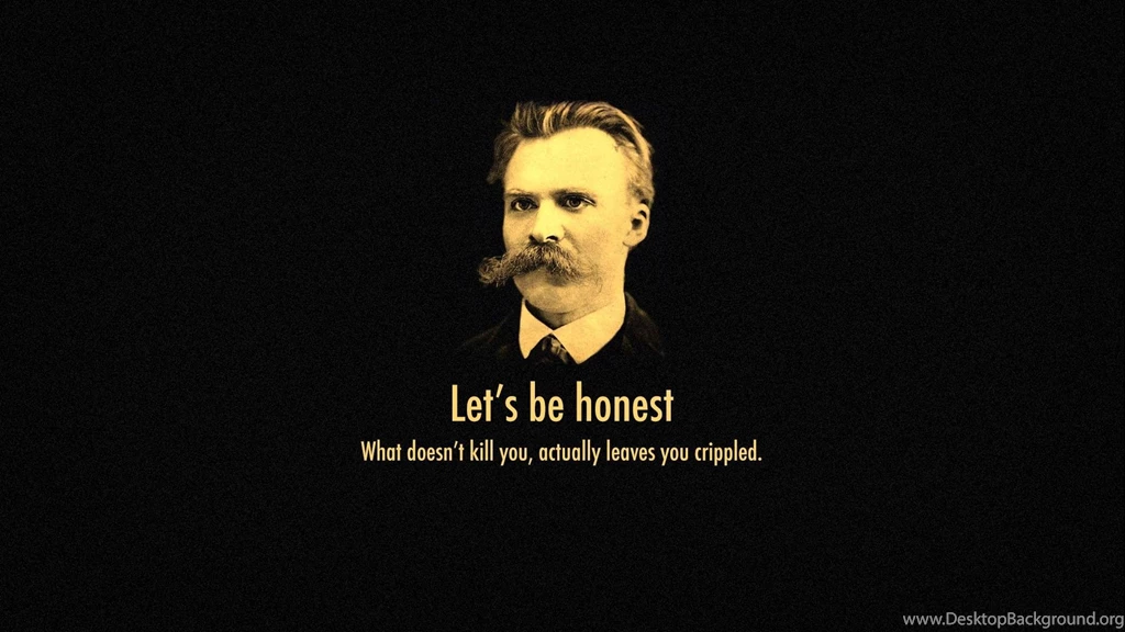 Text Quotes Moustache Slogan Friedrich Nietzsche Portraits ...