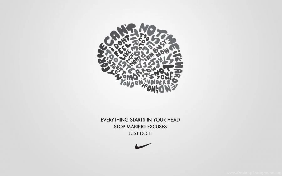 Free Wallpapers: Texts Typography White And Gray Nike Sports ...