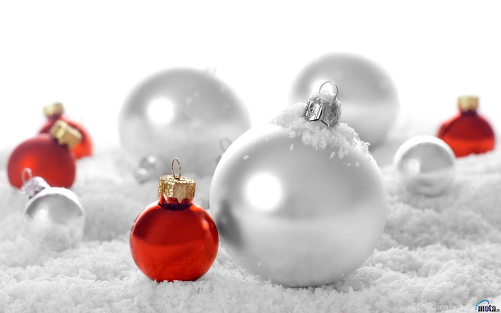 Download Wallpapers Snow Christmas And NY Ornaments (1920 X 1200 ...