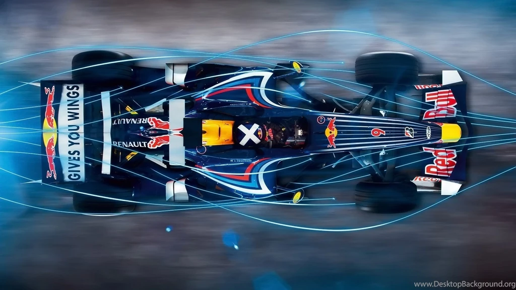 Blue Light Red Bull F1 Car Wallpapers