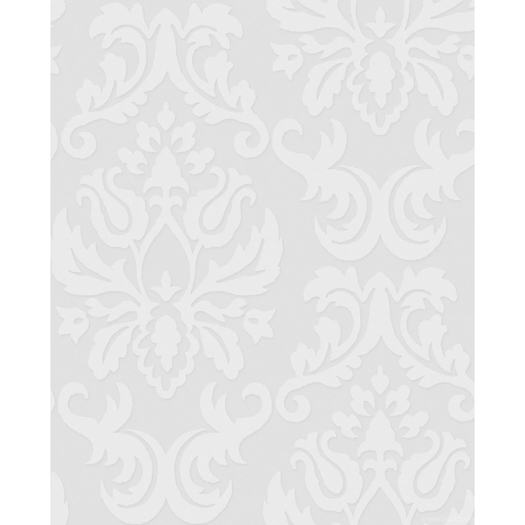 Graham & Brown Paintable Damask Wallpapers In White 17773
