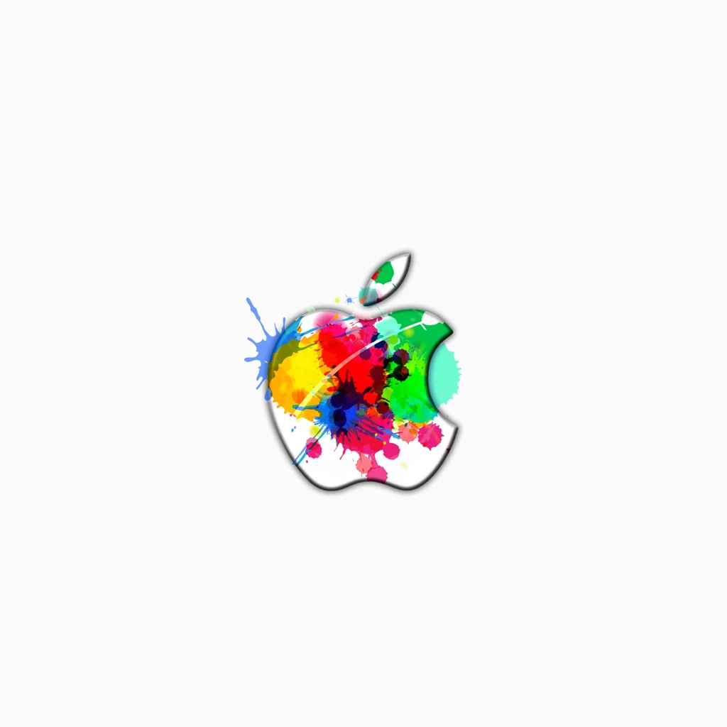 Cute Colorful Apple