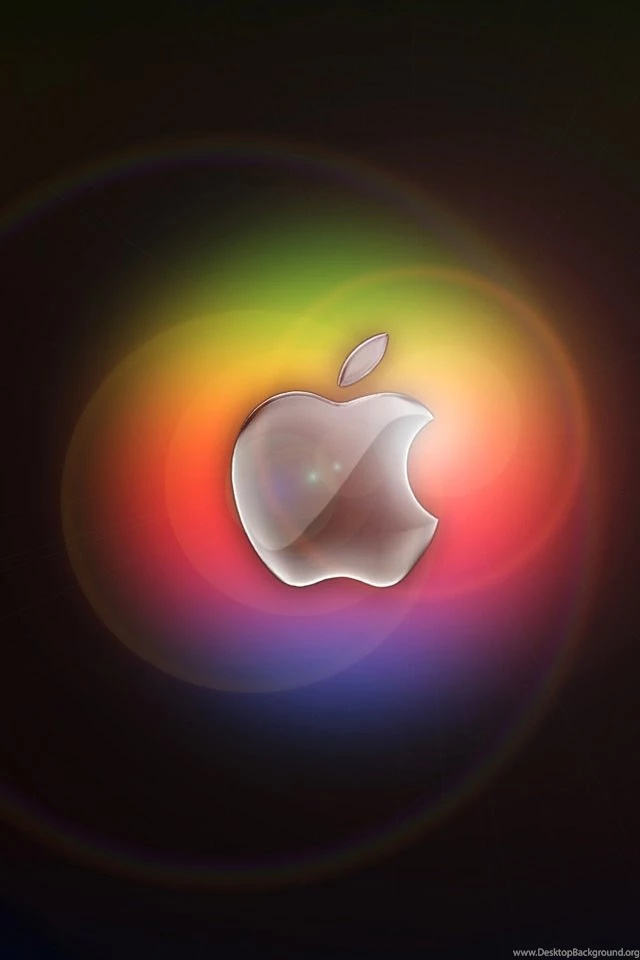 Colorful Glow In Apple iPhone 4s Wallpapers Download