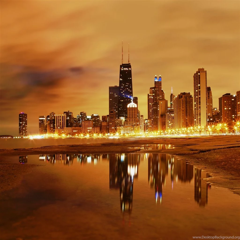 Chicago Late Evening iPad Air Wallpapers Download