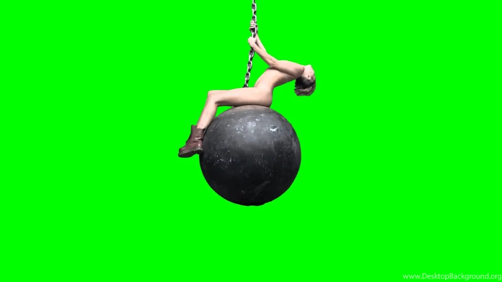 Miley Cyrus Naked On Wrecking Ball Green Screen HD YouTube