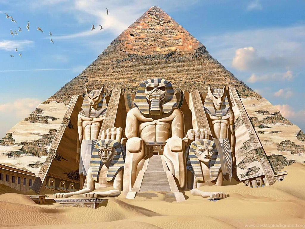 Music Iron Maiden Eddie The Head Pyramids