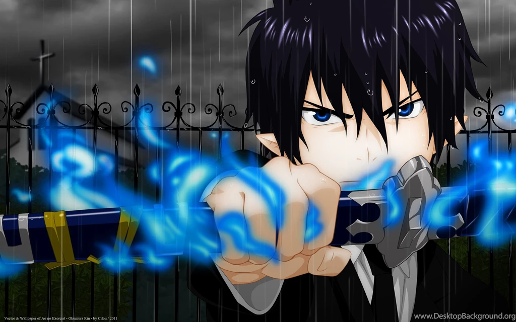 Wallpapers Animated Rain Brunettes Flames Anime Boys Ao No ...