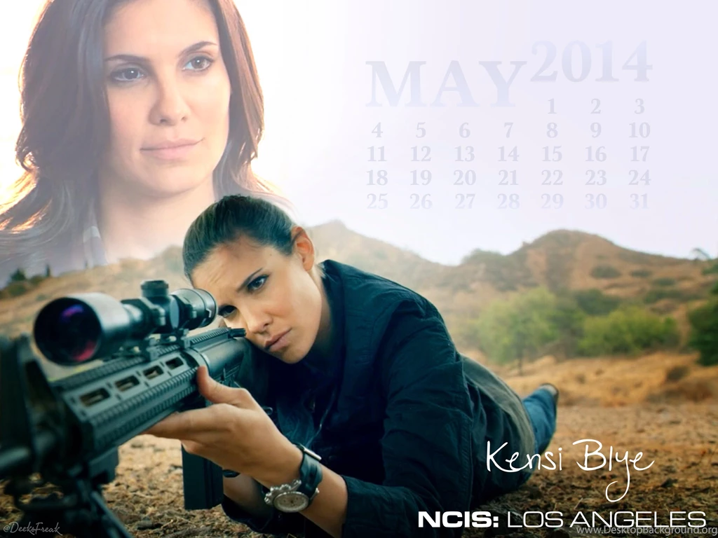 NCIS Los Angeles May Desktop Calendar Kensi Style