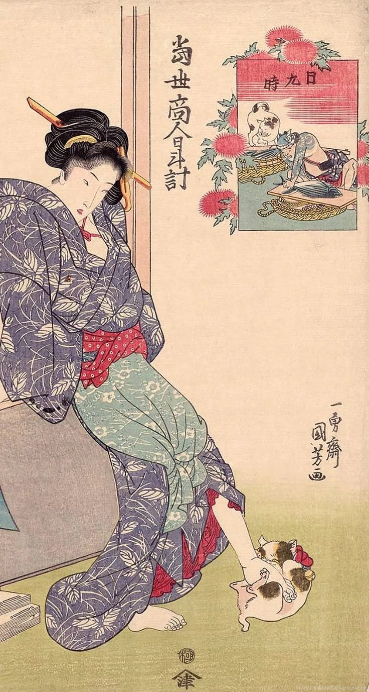iPhone Wallpapers By Ukiyo e Japanese Woodblock Wallpapers 300 ...