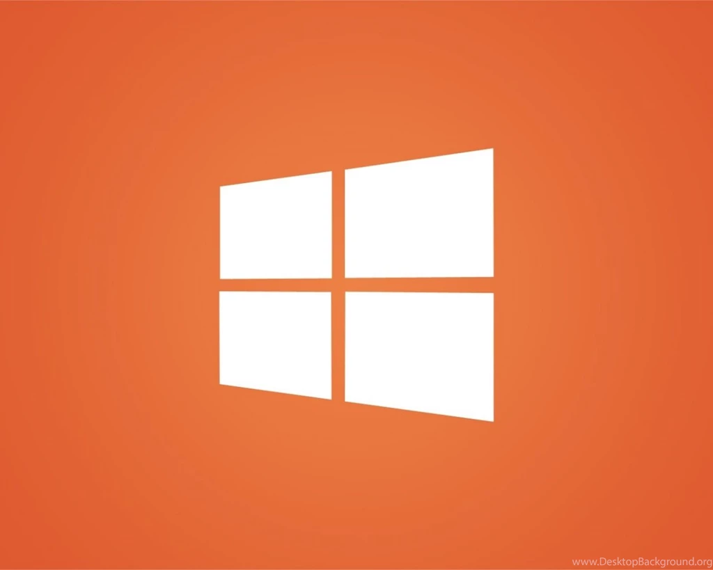 1280x1024 Clean Windows 8 White Logo On Orange Desktop PC And Mac ...
