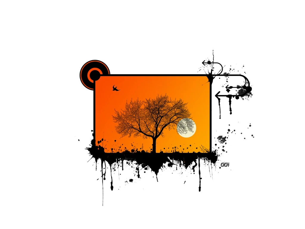Orange White Wallpapers HD Resolution Ndemok.com