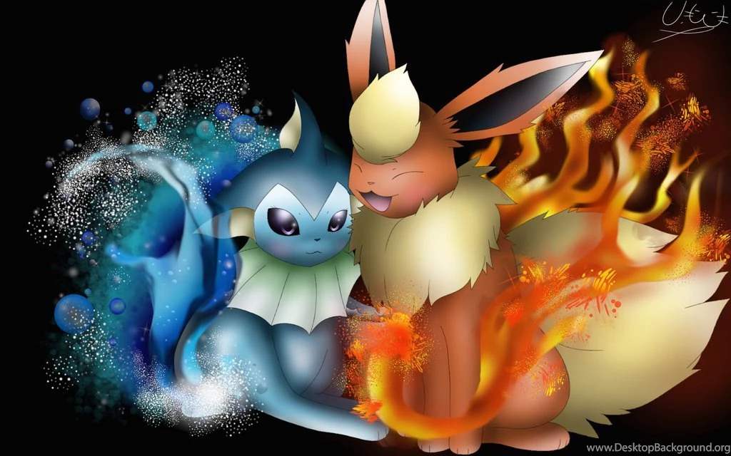 Vaporeon And Flareon Wallpapers By MissCaptainNemo On DeviantArt