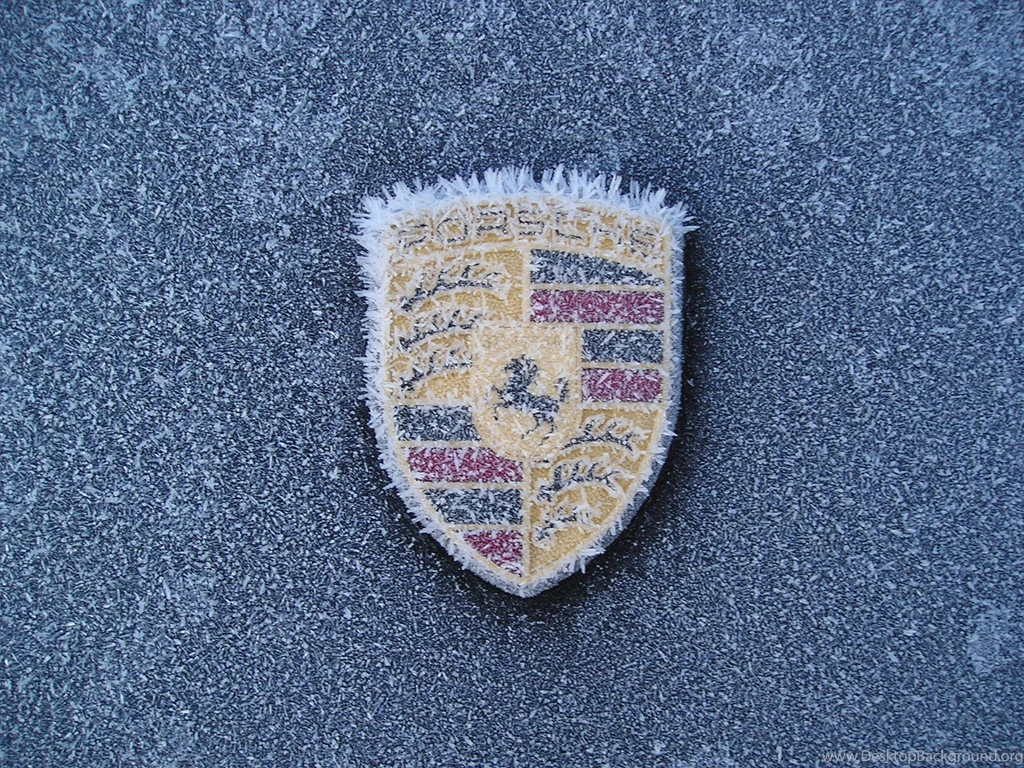 Frozen Porsche Emblem Wallpapers