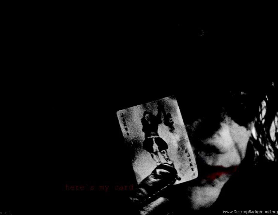 Joker Scary Black Desktop