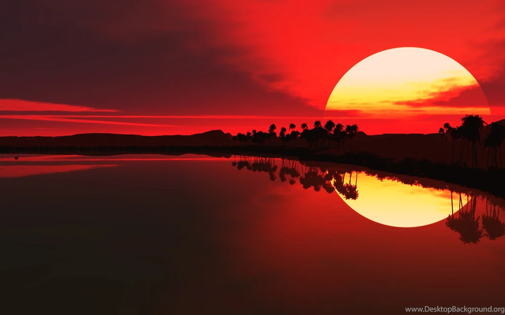 Desktop Wallpapers · Gallery · 3D Art · African Sunset
