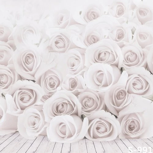 1(W)x1.5(H)m Cool Portable Backgrounds Elegant White Roses Portrait ...