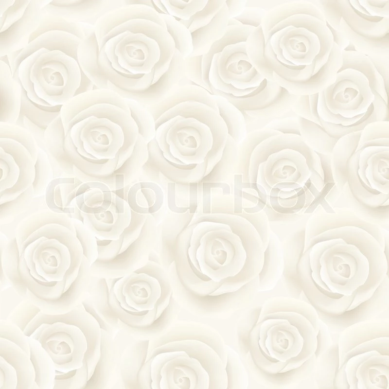 White Roses Seamless Backgrounds