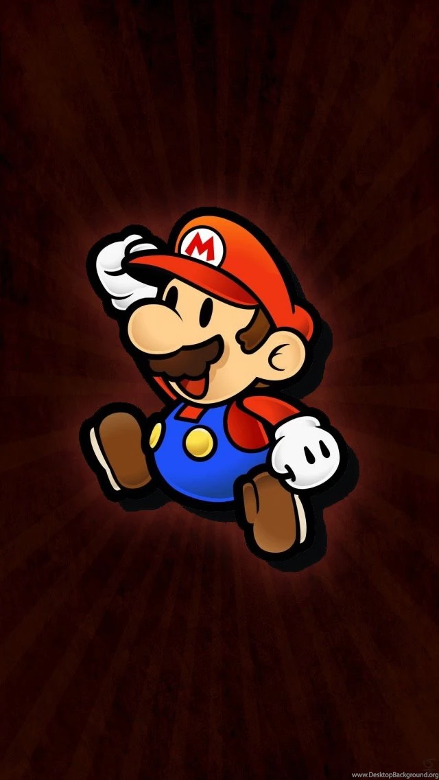 Mario Jumping 1 iPhone 5 Wallpapers (640x1136)
