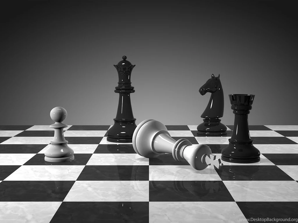 Chess King Piece Fallen