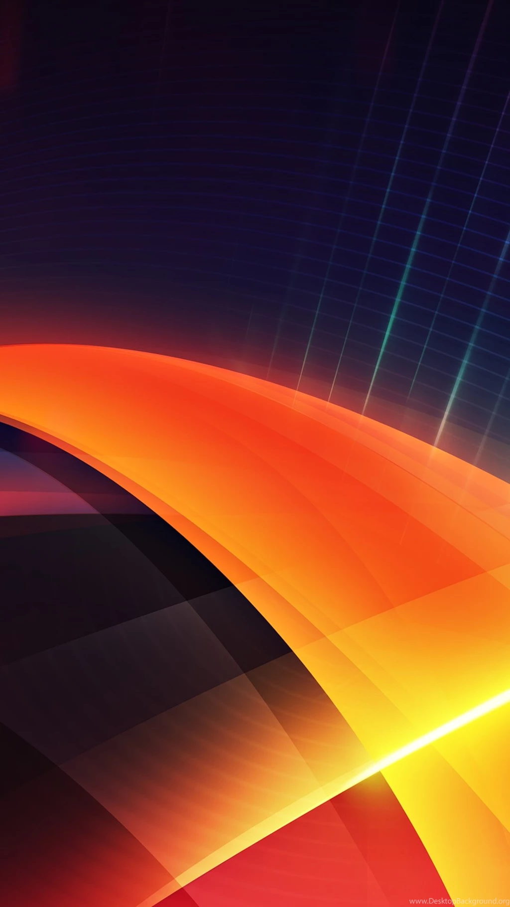 Futuristic Orange Layers Illustration iPhone 6 Plus HD Wallpapers ...
