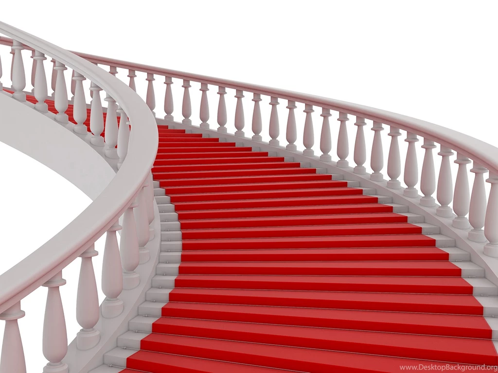Guardrail And Stairs Covered With Red Carpet 50019 Stage Venue ...