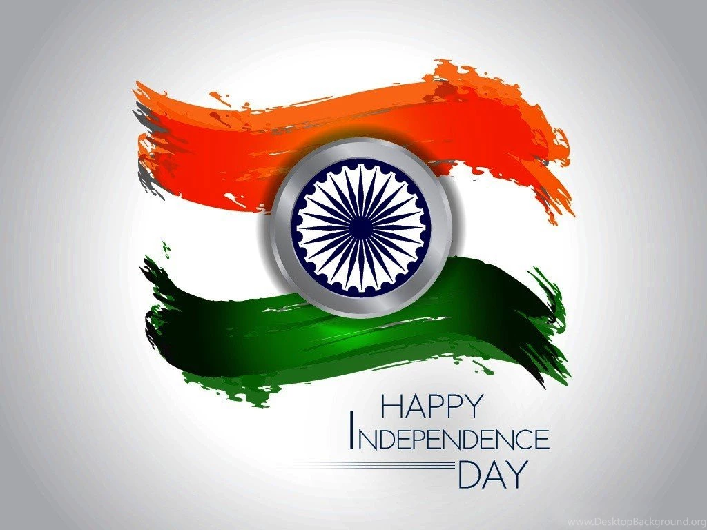 15 August Wish With Indian Flag