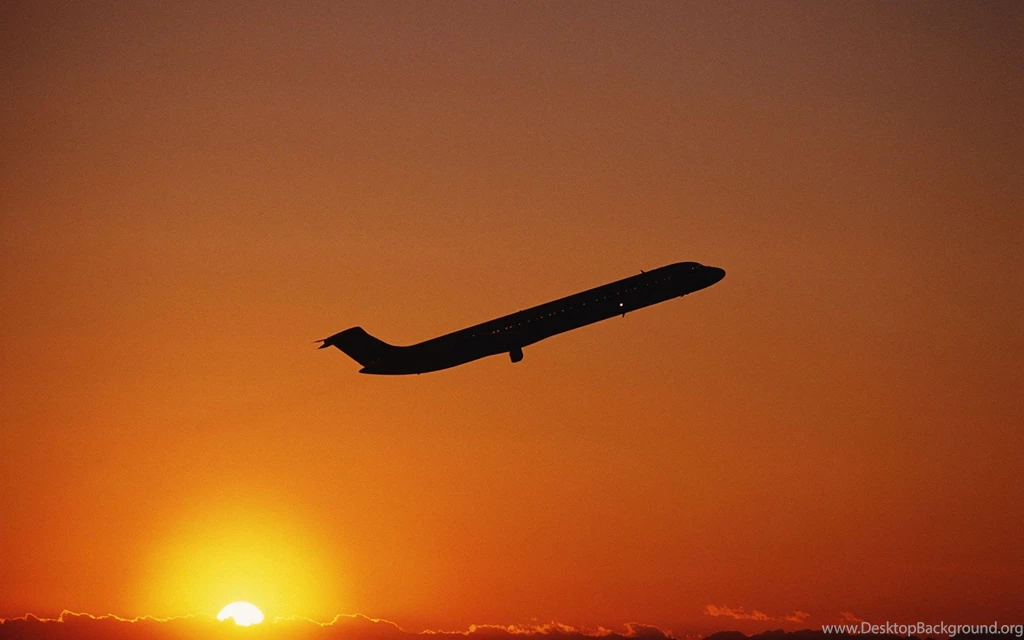 Wallpapers Plain Nature Plane Taking Off At Dawn Design 2560x1600 ...