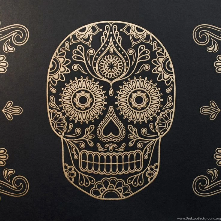 Sugar Skull Backgrounds Pattern