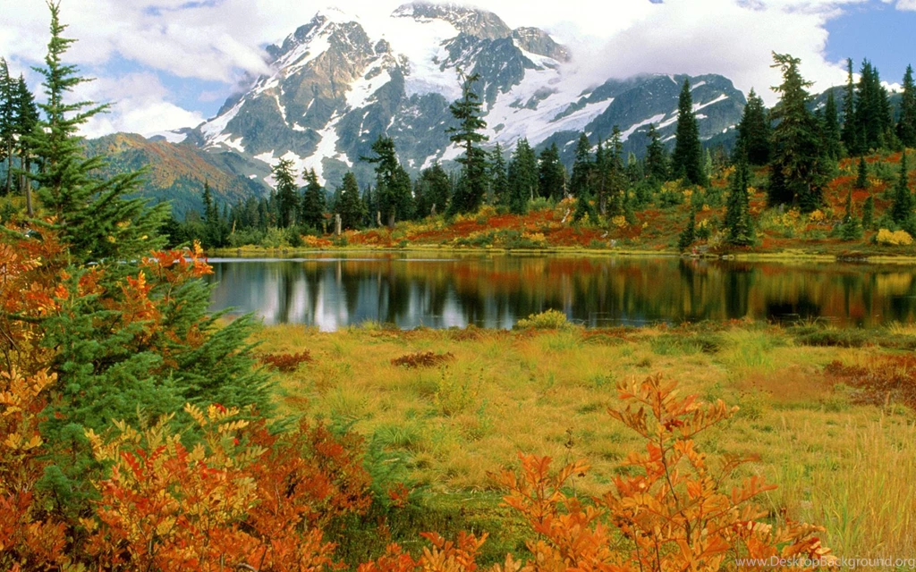 Download Wallpapers 3840x2400 Mount Shuksan, Washington, Park, Lake ...