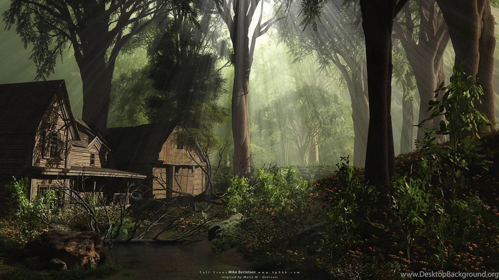 Nature Trees Realistic 3d Vue Rendering Sp34k Wallpapers