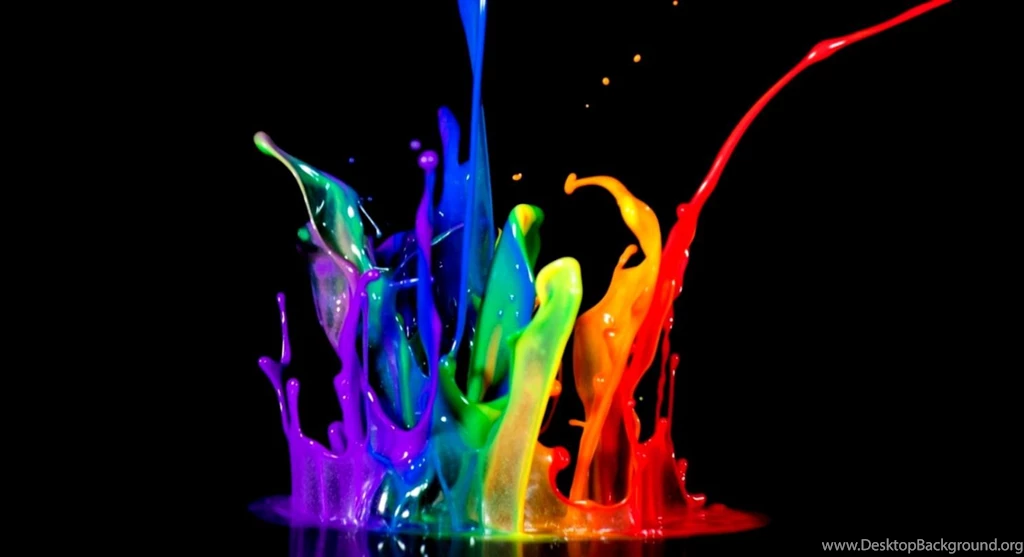 Rainbow Paint Wallpapers Desktop