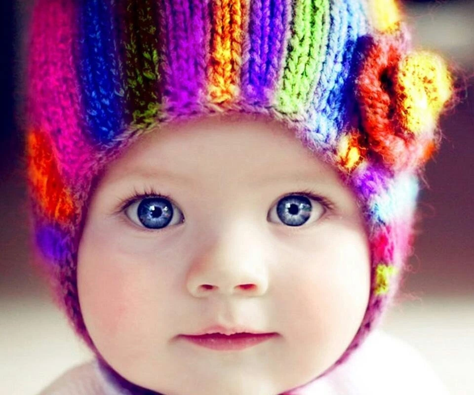 Multicolor Baby Babies Hats Colors Woolen Wallpapers
