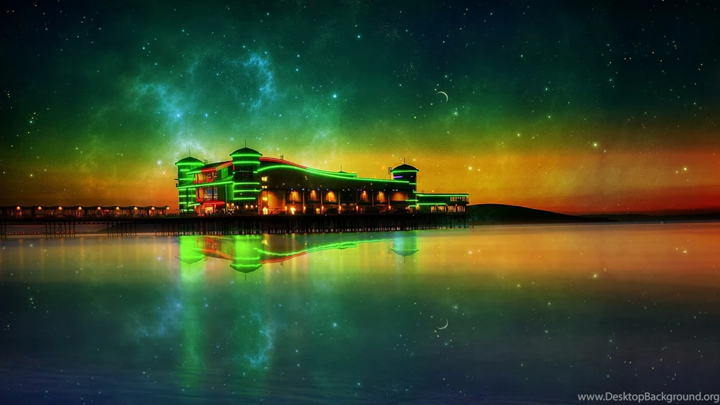Weston Super Mare Night View Wallpapers DreamLoveWallpapers