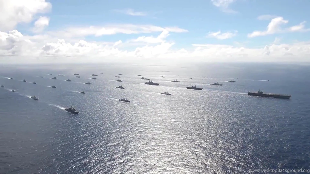 US Navy   Ships Cruising In Formation At RIMPAC 2014 [1080p]   YouTube