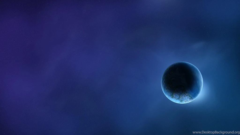 Minimalism Space Art Blue Backgrounds Planet Adobe Photoshop Space ...