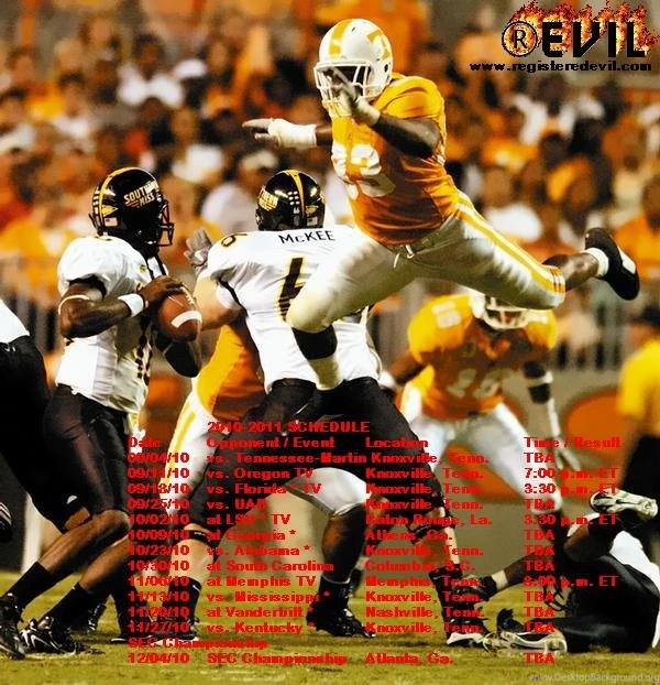 Tennessee Vols 2010 Schedule Wall Paper