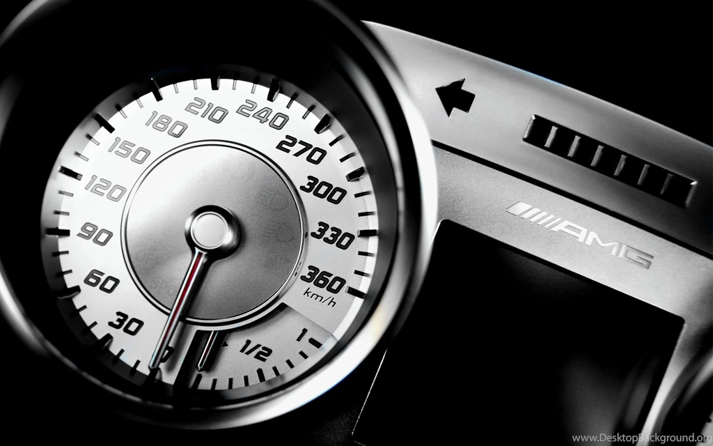 Mercedes Benz SLS AMG Speedometer Wallpapers