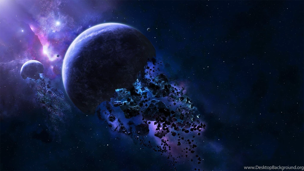 SuperHD.pics: Jellyfish Outer Space Planets Desktop Bakcgrounds